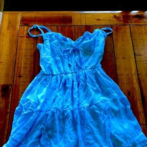 Rue 21 blue ruffle dress